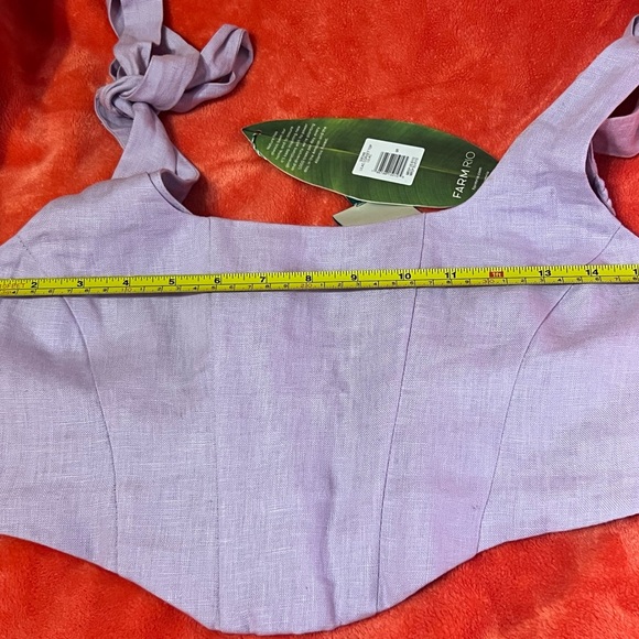Farm Rio Linen Corset Top - Picture 5 of 16
